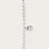 Lavish Alice Jewellery<Dana Hammered Effect Oval Charm Link Silver Bracelet