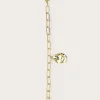 Lavish Alice Jewellery<Dana Hammered Effect Oval Charm Link Gold Bracelet