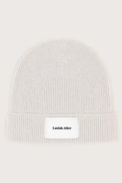 Lavish Alice Knitted Hats & Scarves<Ezra Knitted Cashmere Blend Beanie In Sand