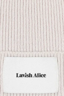 Lavish Alice Knitted Hats & Scarves<Ezra Knitted Cashmere Blend Beanie In Sand