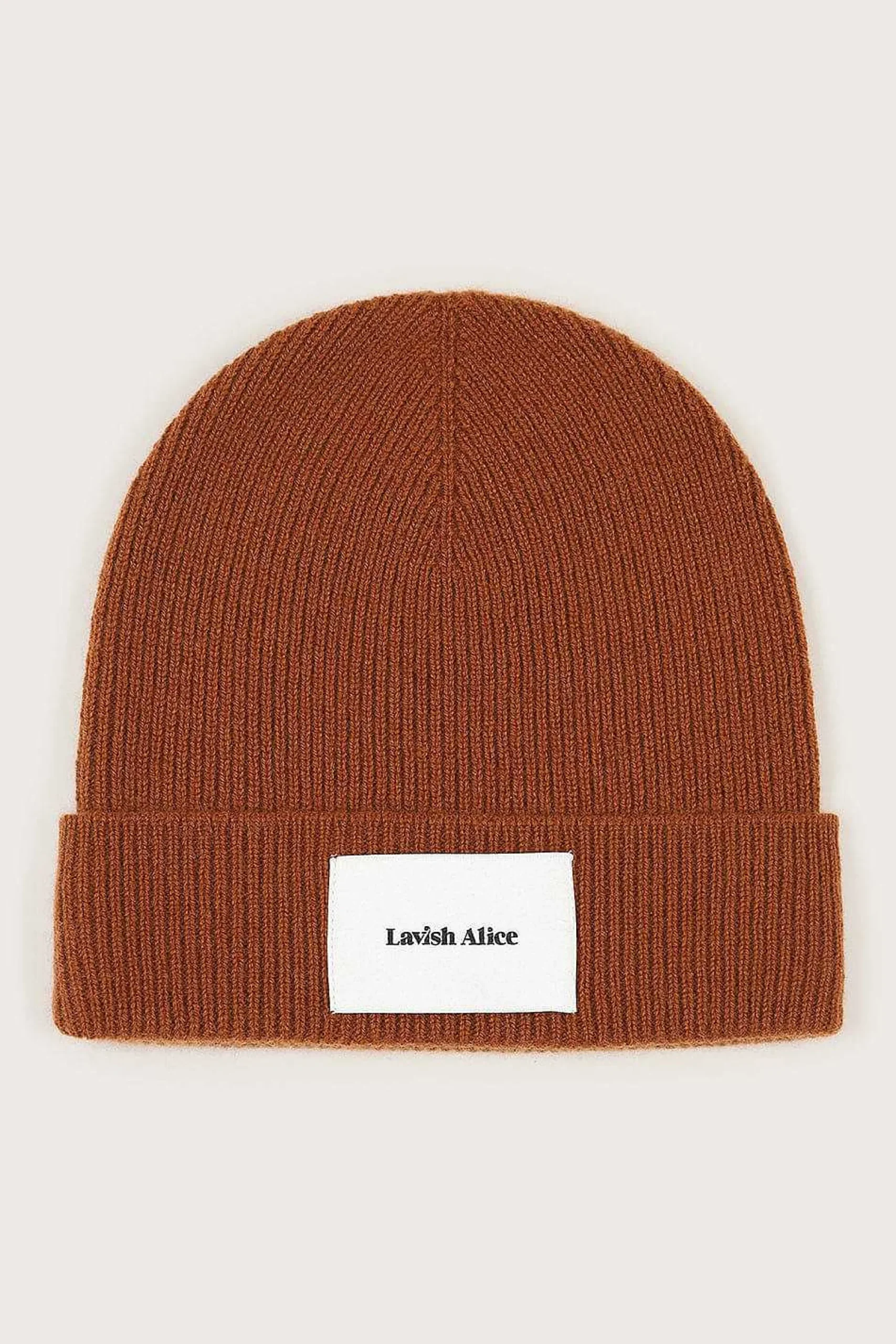 Lavish Alice Knitted Hats & Scarves<Ezra Knitted Cashmere Blend Beanie In Camel