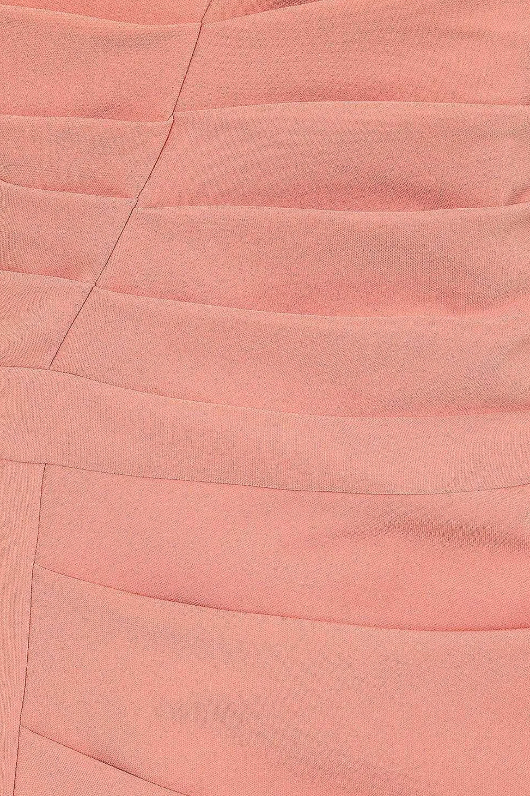 Lavish Alice Wedding Guest<Hailey Pleated Bardot Midi Dress In Coral