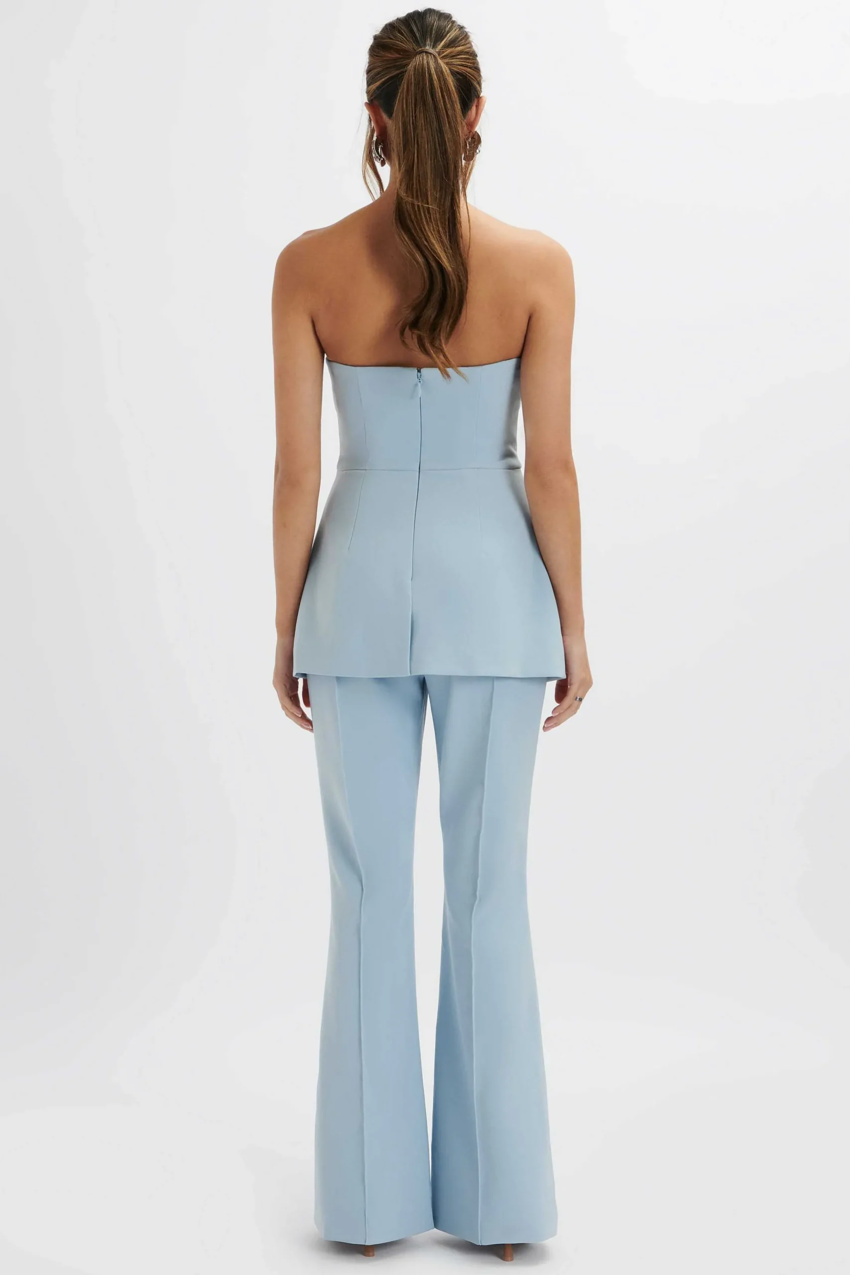 Lavish Alice Jumpsuits & Playsuits<Macie Bandeau Tailored Jumpsuit In Cornflower Blue