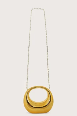 Lavish Alice Clutch Bags<Viviana Sculptural Acrylic Clutch Bag In Gold