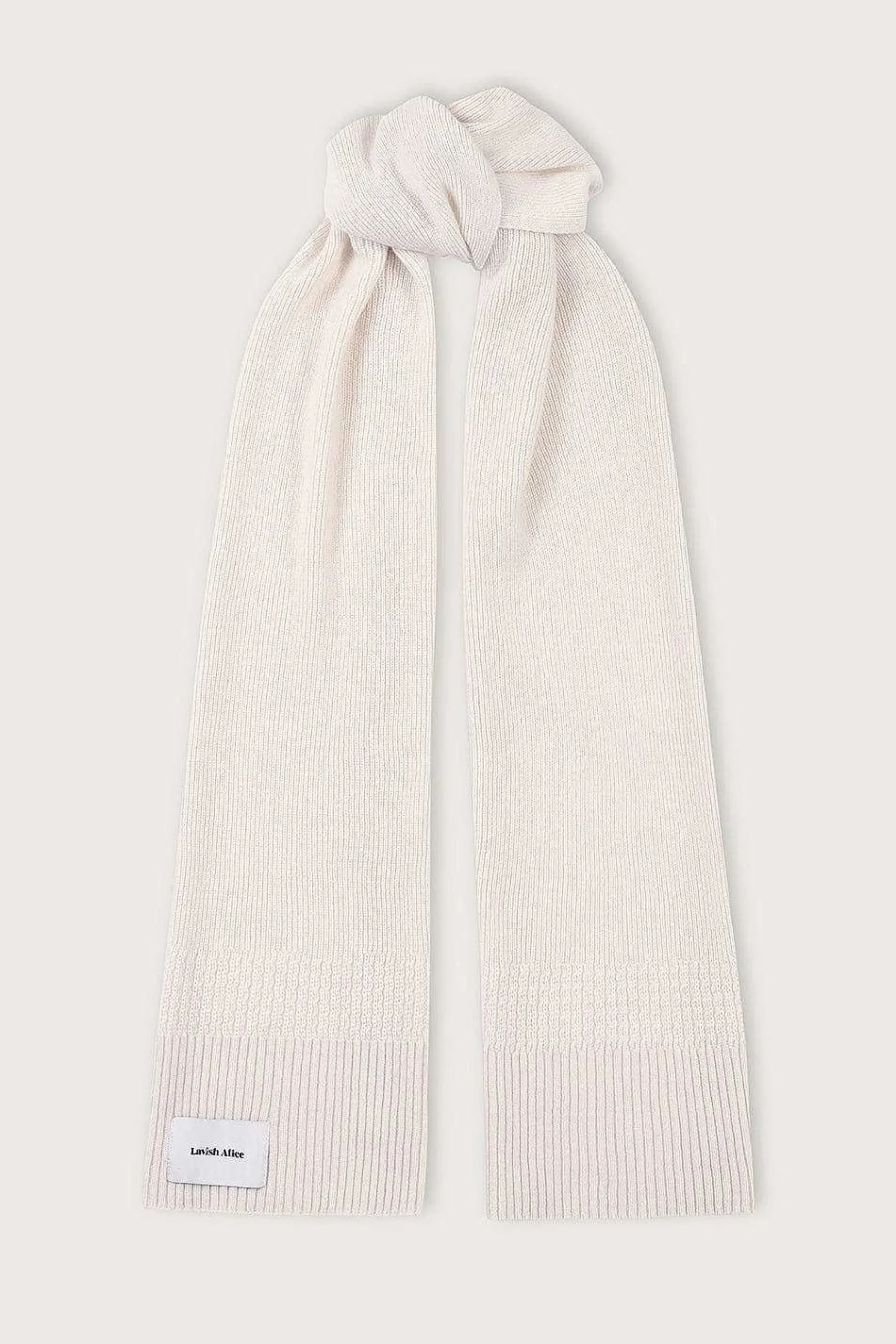 Lavish Alice Knitted Hats & Scarves<Zoha Knitted Cashmere Blend Scarf In Sand